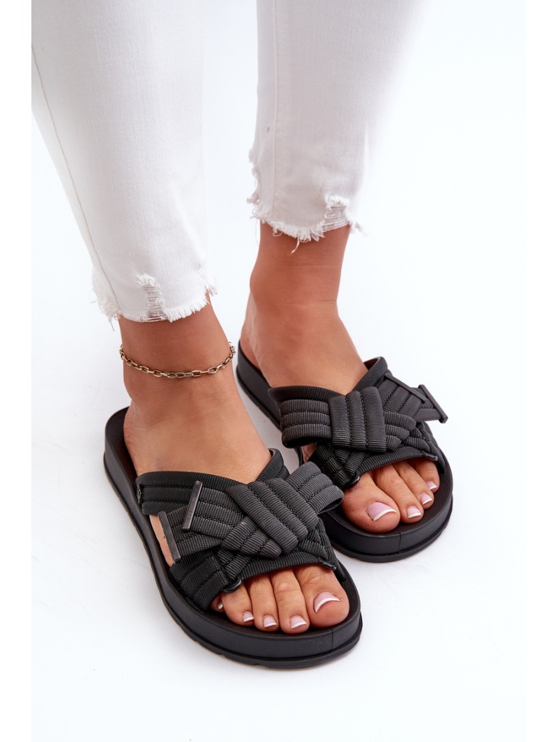 Scented Women's Flat Sole Sandals ZAXY LL285096 Black