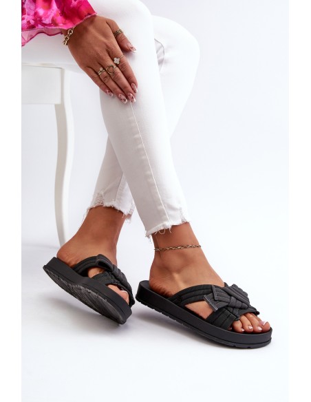 Scented Women's Flat Sole Sandals ZAXY LL285096 Black
