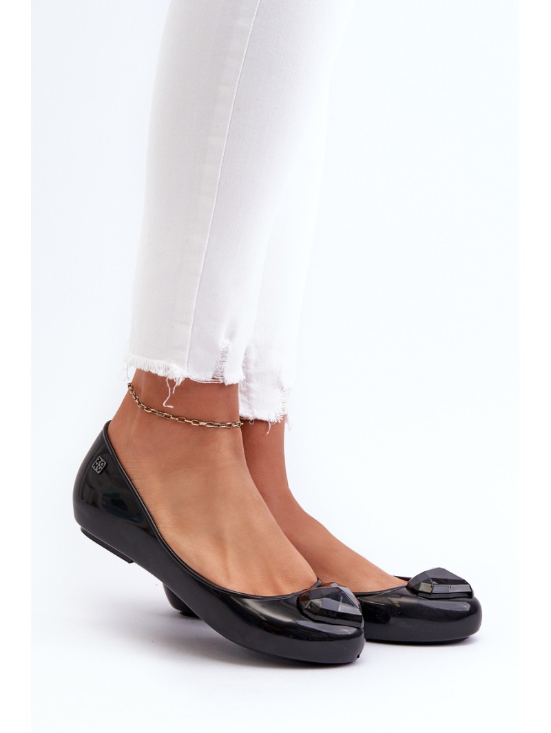Women's Scented Ballerinas With Heart ZAXY NN285011 Black