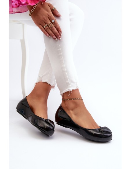 Women's Scented Ballerinas With Heart ZAXY NN285011 Black