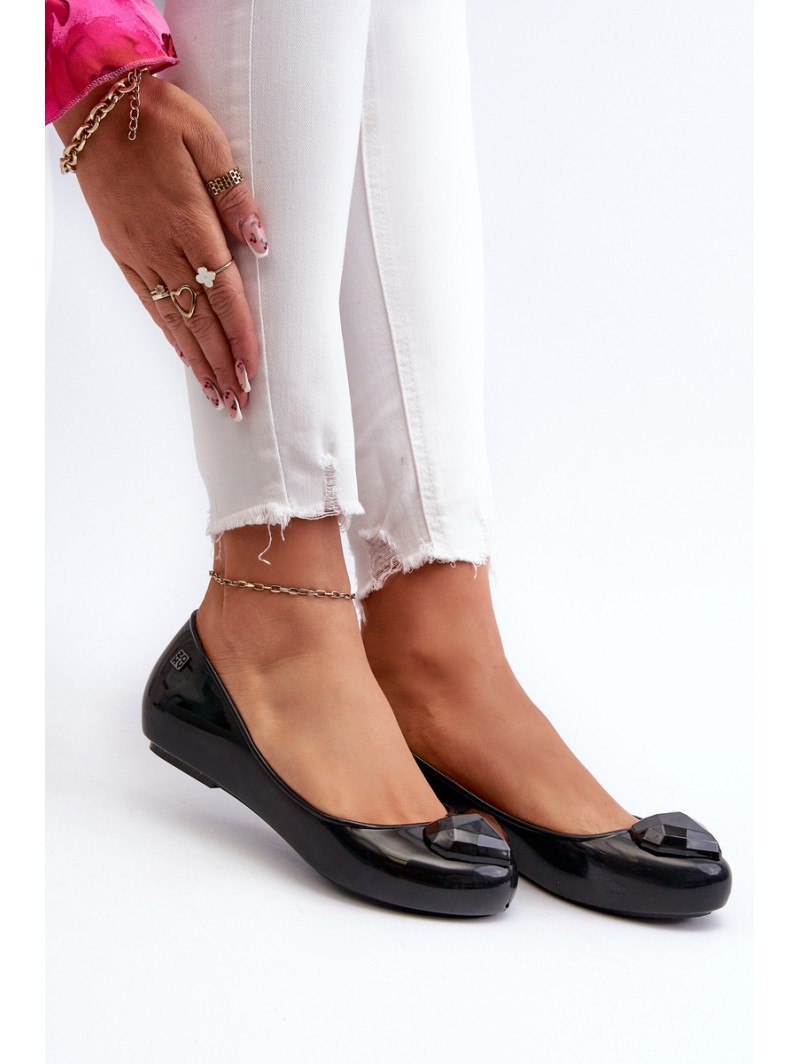 Women's Scented Ballerinas With Heart ZAXY NN285011 Black