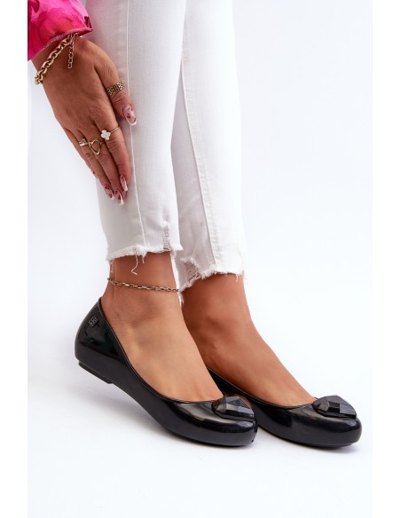 Women's Scented Ballerinas With Heart ZAXY NN285011 Black