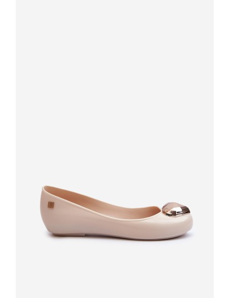 Women's scented ballerina flats with a heart ZAXY NN285009 beige