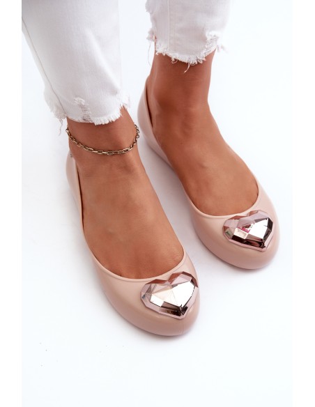 Women's Scented Ballerinas with Heart ZAXY NN285010 Nude