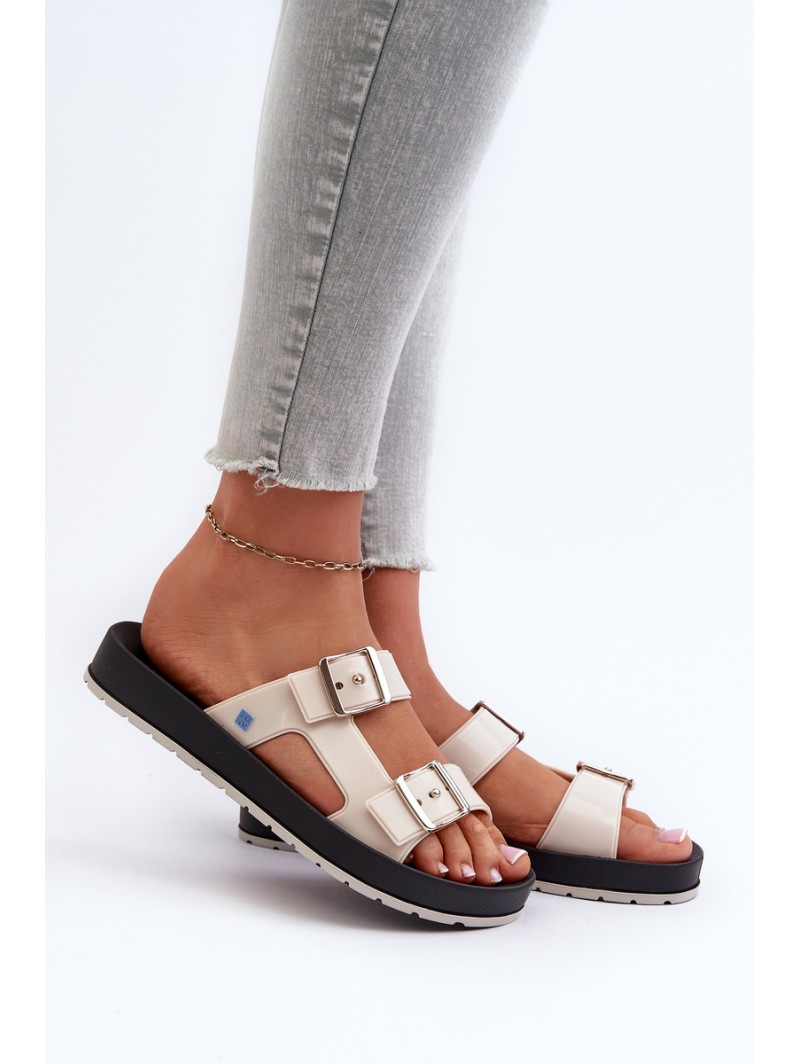 Women's Flat Sandals ZAXY LL285072 Beige