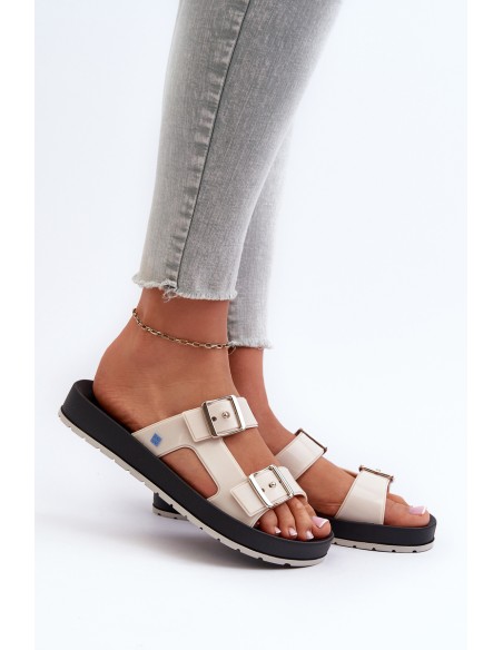 Women's Flat Sandals ZAXY LL285072 Beige