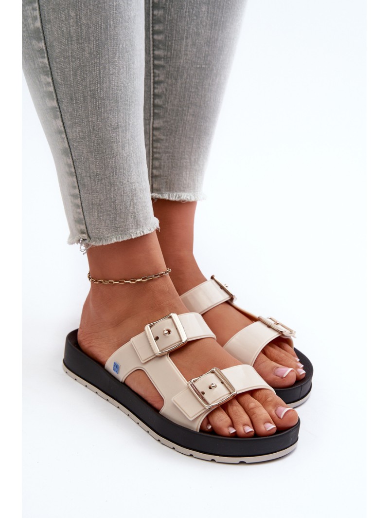 Women's Flat Sandals ZAXY LL285072 Beige