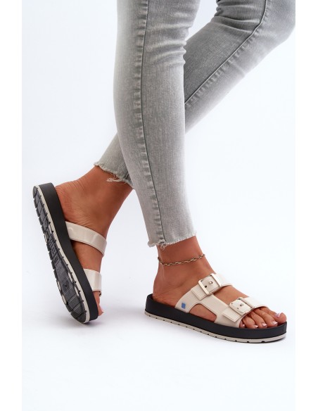 Women's Flat Sandals ZAXY LL285072 Beige