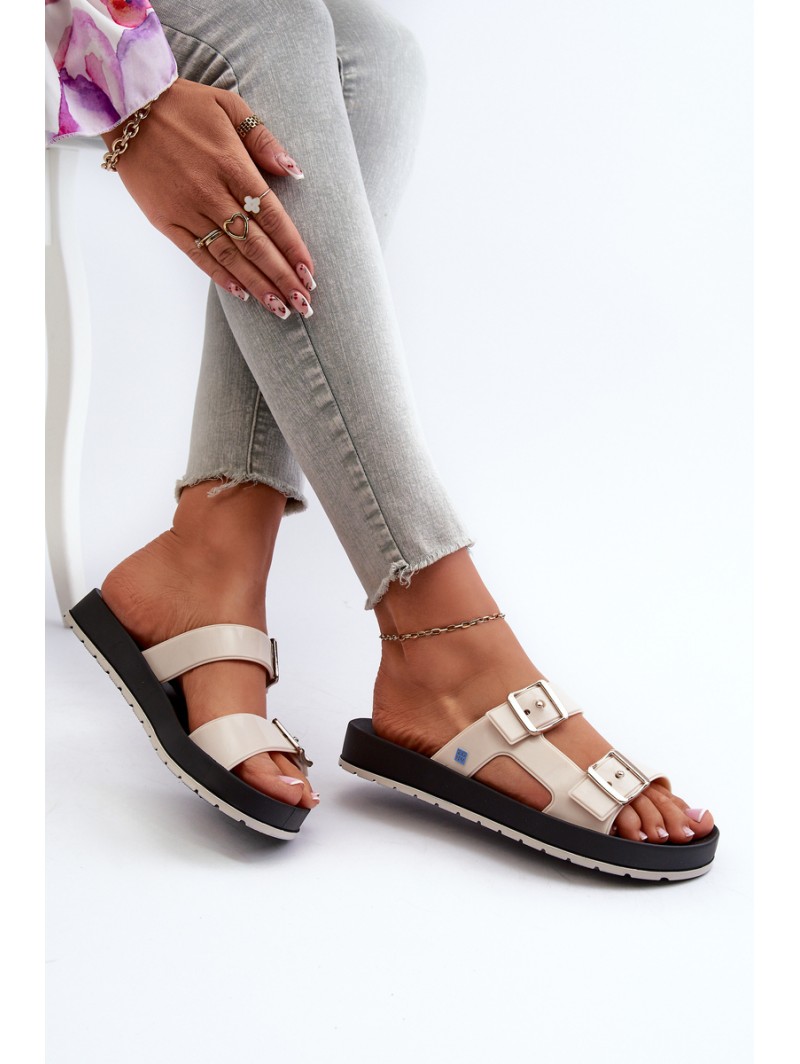 Women's Flat Sandals ZAXY LL285072 Beige