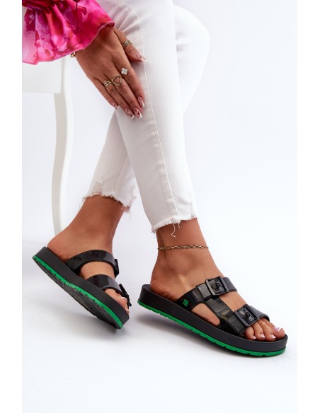 Women's Flat Sole Sandals ZAXY LL285073 Black