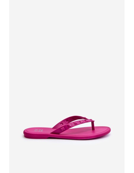 Flat Elastic Women's Flip-Flops ZAXY JJ285252 Fuchsia