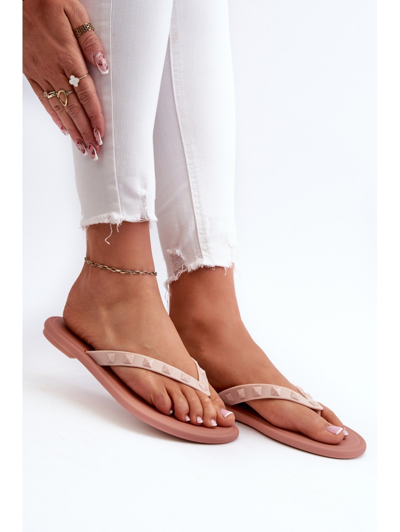 Flat Elastic Women's Flip-Flops ZAXY JJ285298 Pink