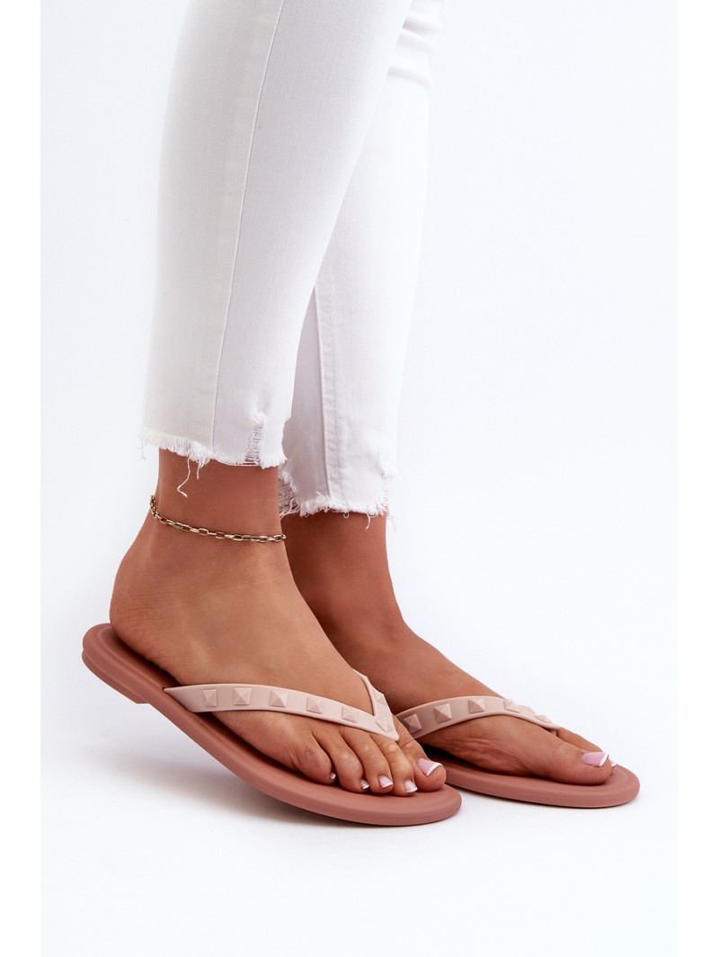 Flat Elastic Women's Flip-Flops ZAXY JJ285298 Pink