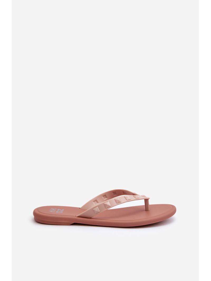 Flat Elastic Women's Flip-Flops ZAXY JJ285298 Pink