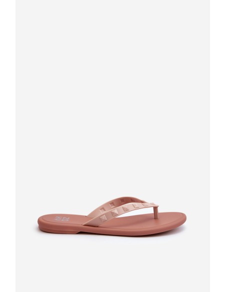 Flat Elastic Women's Flip-Flops ZAXY JJ285298 Pink