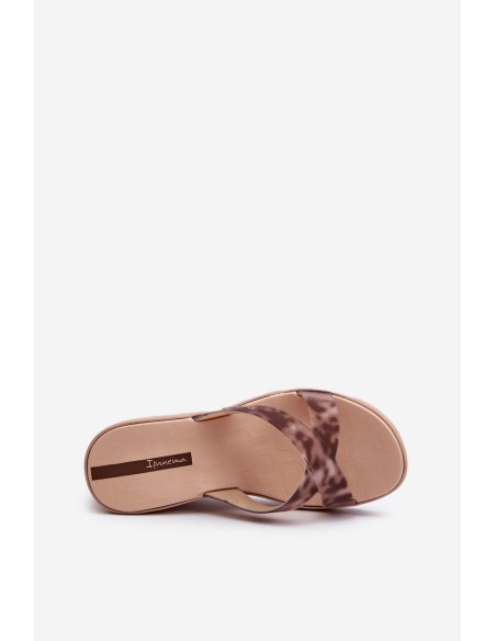 Women's Wedge Sandals 83520 Ipanema High Fashion Slide Fem Beige