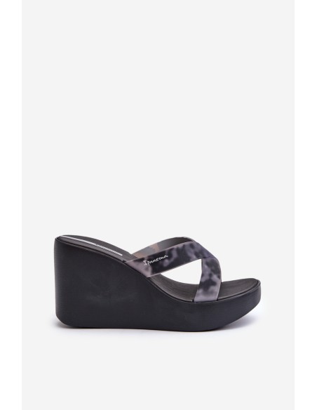 Women's Wedge Sandals 83520 Ipanema High Fashion Slide Fem Black
