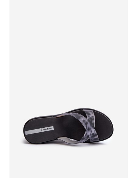 Women's Wedge Sandals 83520 Ipanema High Fashion Slide Fem Black