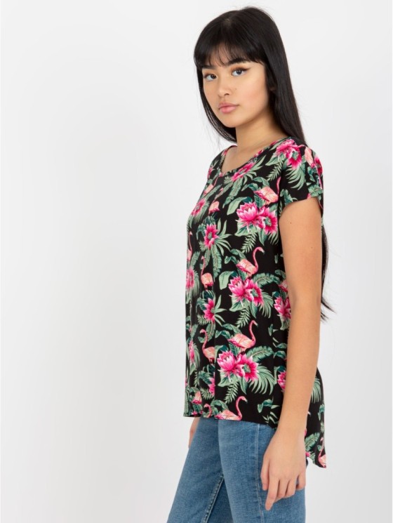 Bluzka-D73771R10978P-czarno-zielony 2