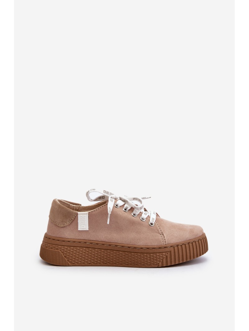 Women's sneakers MEMORY FOAM SYSTEM BIG STAR NN276002 Dark Beige