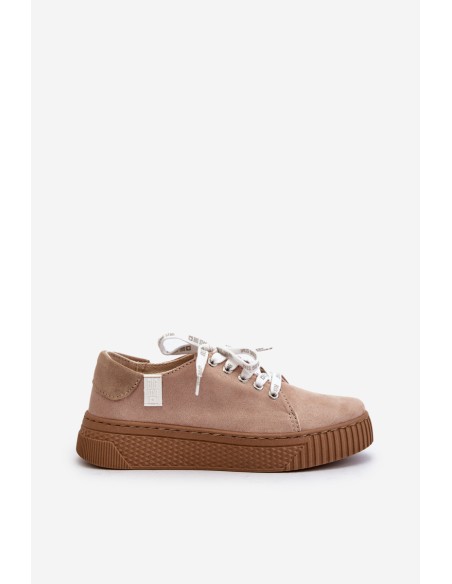 Women's sneakers MEMORY FOAM SYSTEM BIG STAR NN276002 Dark Beige