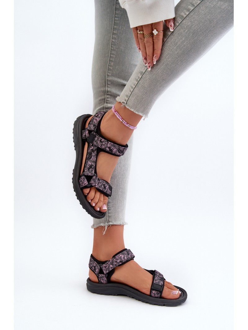 Lightweight Sports Women's Sandals Black-Pink Lumeria