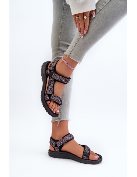 Lightweight Sports Women's Sandals Black-Pink Lumeria