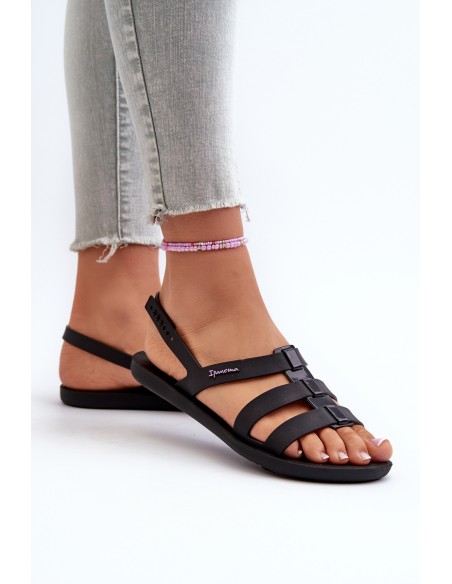 Moteriškos plokščios basutės 83516 Ipanema Style sandal Fem Black