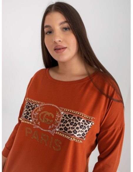 Bluzka-VI-BZ-2901.49P-ciemny pomarańczowy