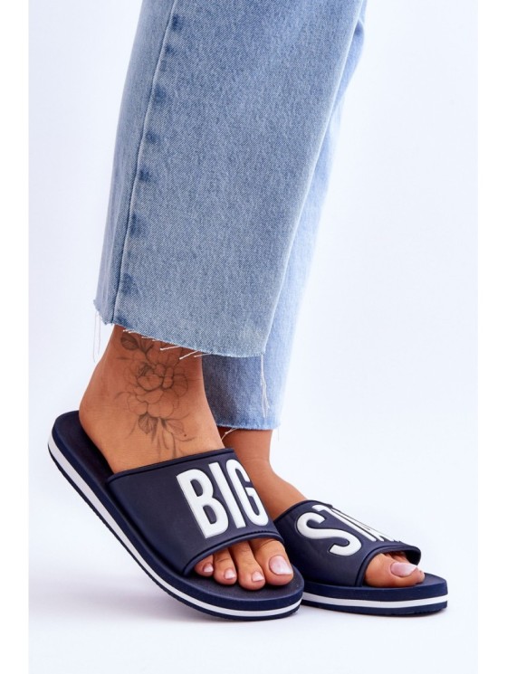 Women's Big Star Classic Slippers JJ274A323 Navy Blue 2