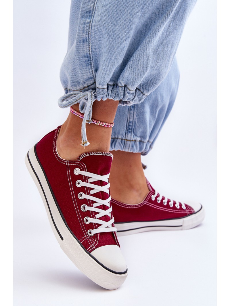 Classic Low Women's Sneakers Burgunde Vegas