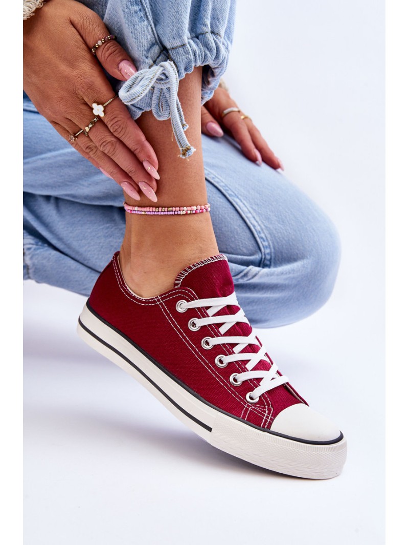 Classic Low Women's Sneakers Burgunde Vegas