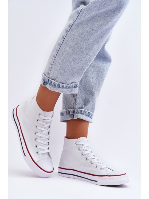Women's Classic High Top Sneakers White Remos 2