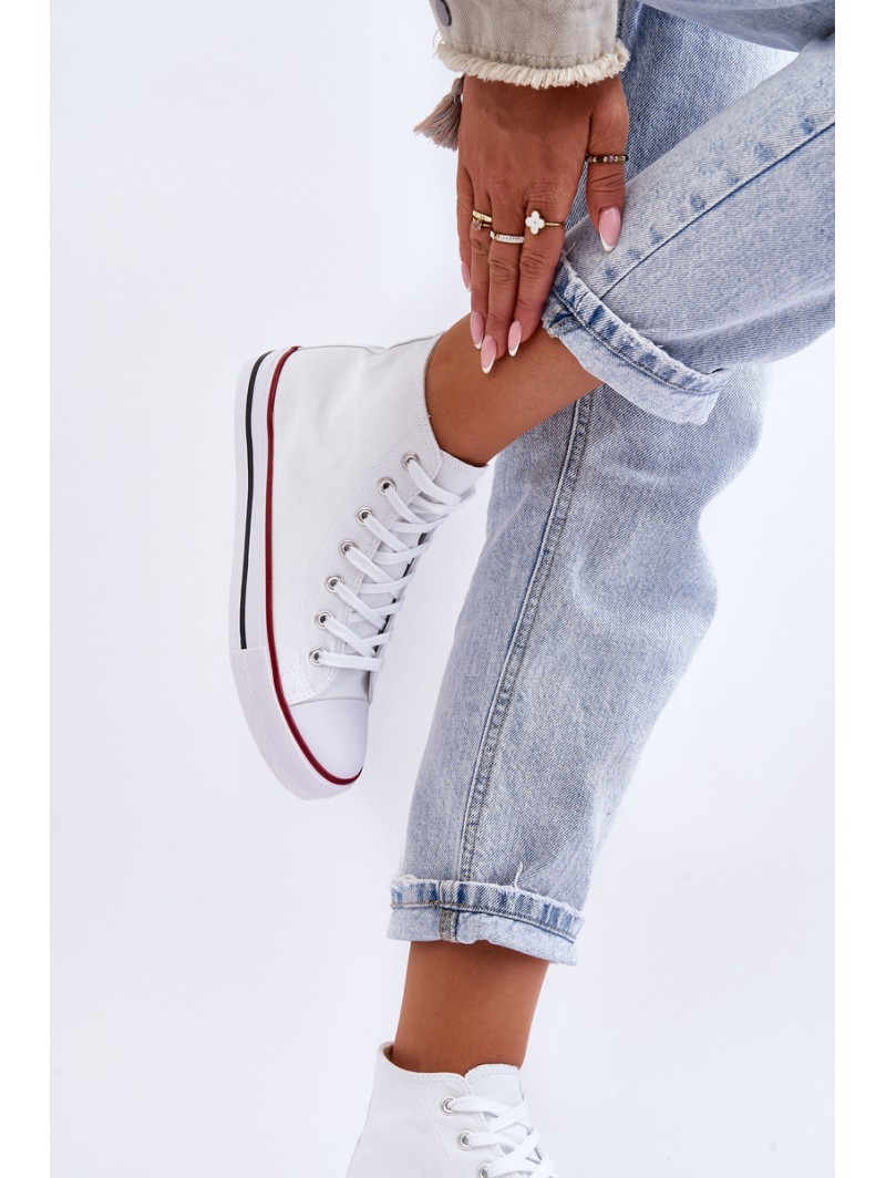 Women's Classic High Top Sneakers White Remos