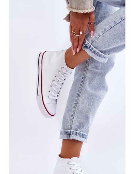 Women's Classic High Top Sneakers White Remos