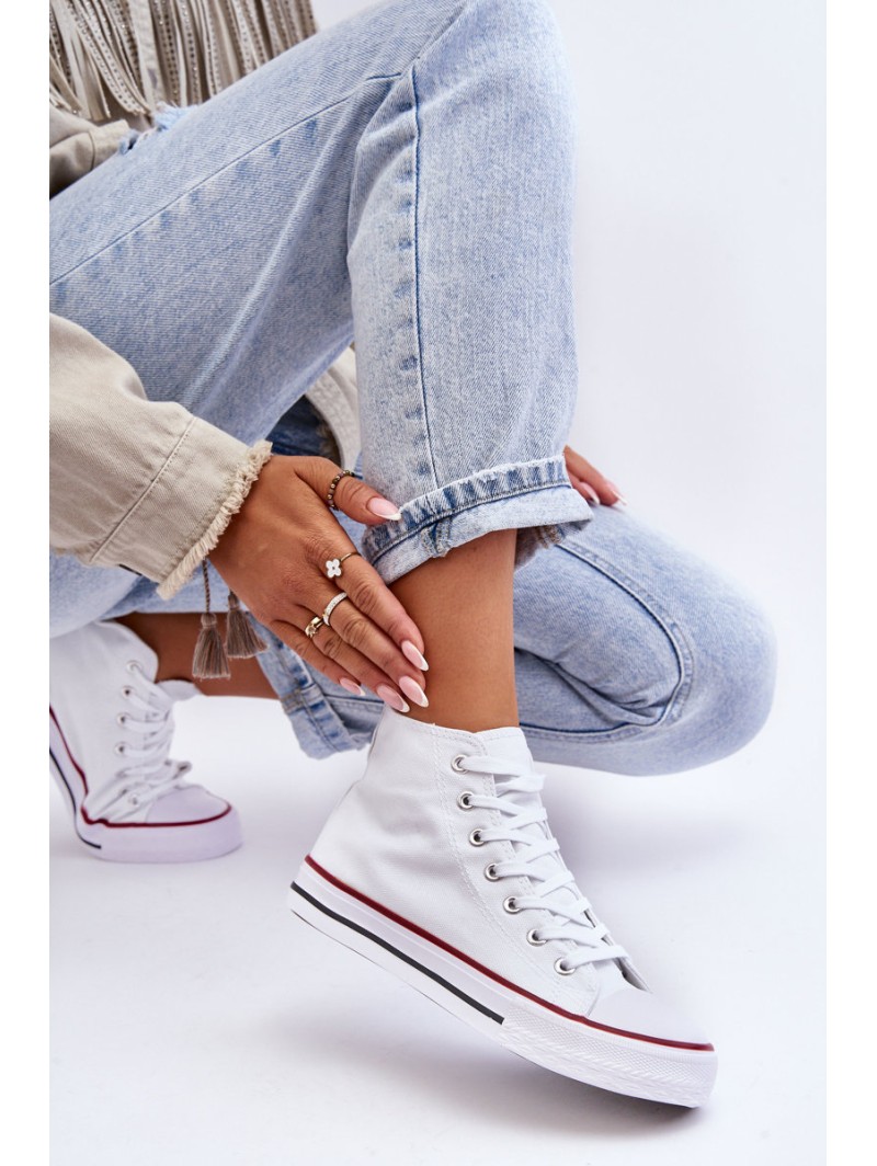 Women's Classic High Top Sneakers White Remos