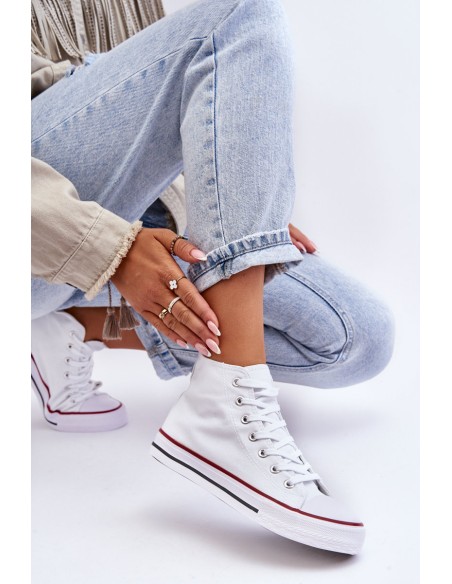 Women's Classic High Top Sneakers White Remos