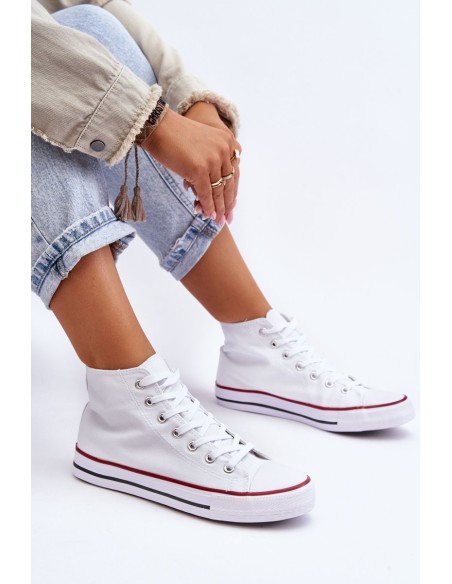 Women's Classic High Top Sneakers White Remos