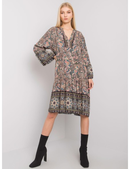 Sukienka-TW-SK-BI-5S0118B.25-khaki
