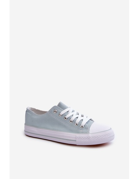 Women's Classic Low Canvas Mint Trainers Lennabella