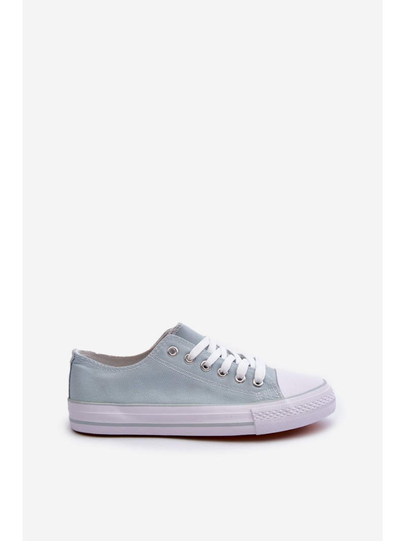 Women's Classic Low Canvas Mint Trainers Lennabella