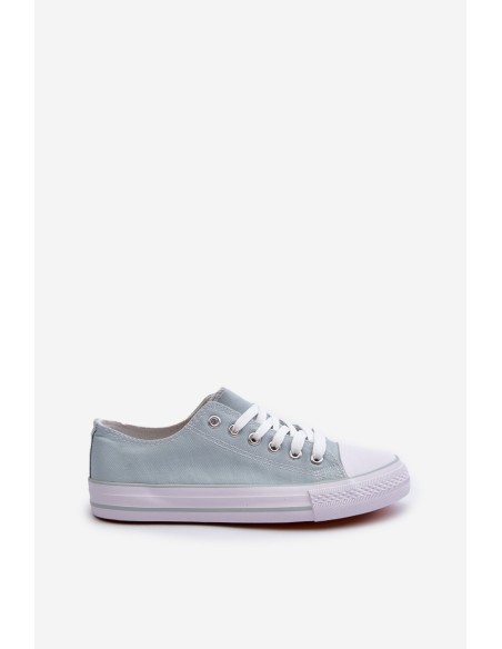 Women's Classic Low Canvas Mint Trainers Lennabella