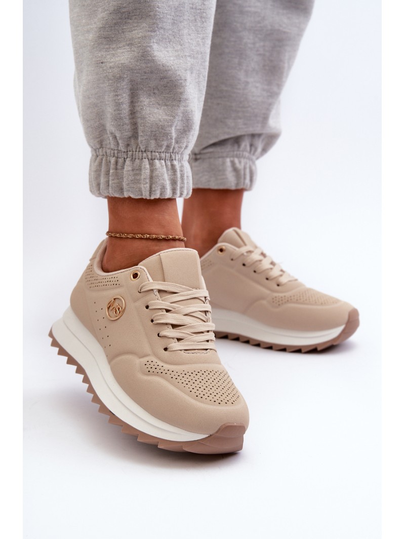 Women's Platform Sneakers Beige Rottiana