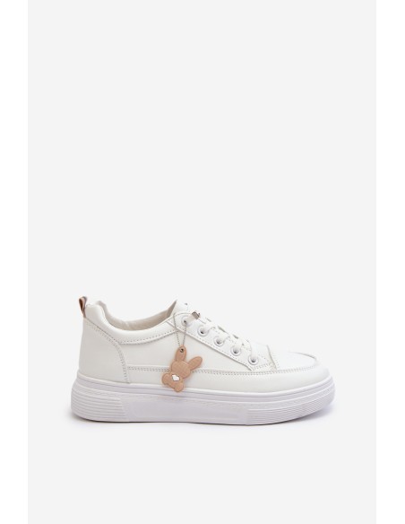 Sneakers Women's Sports Shoes On Platform With Decoration White VINCEZA 13613