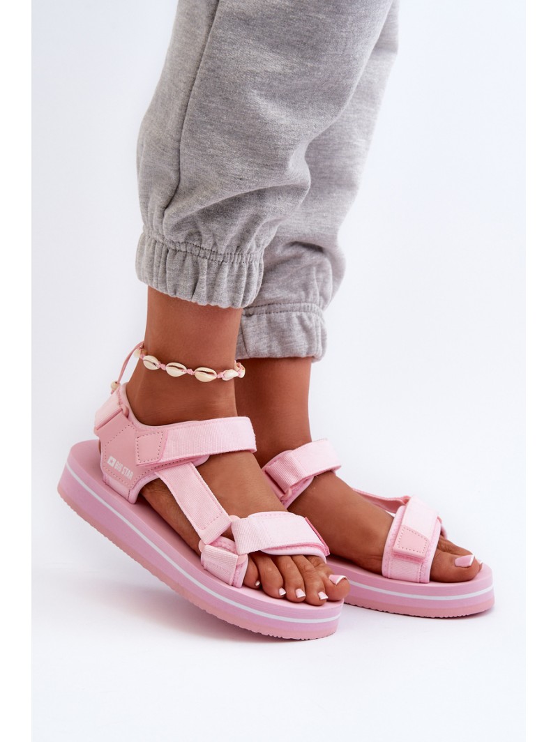 Women's Platform Sandals Big Star NN274A533 Pink
