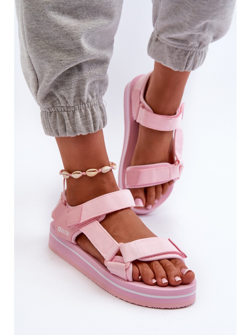 Women's Platform Sandals Big Star NN274A533 Pink