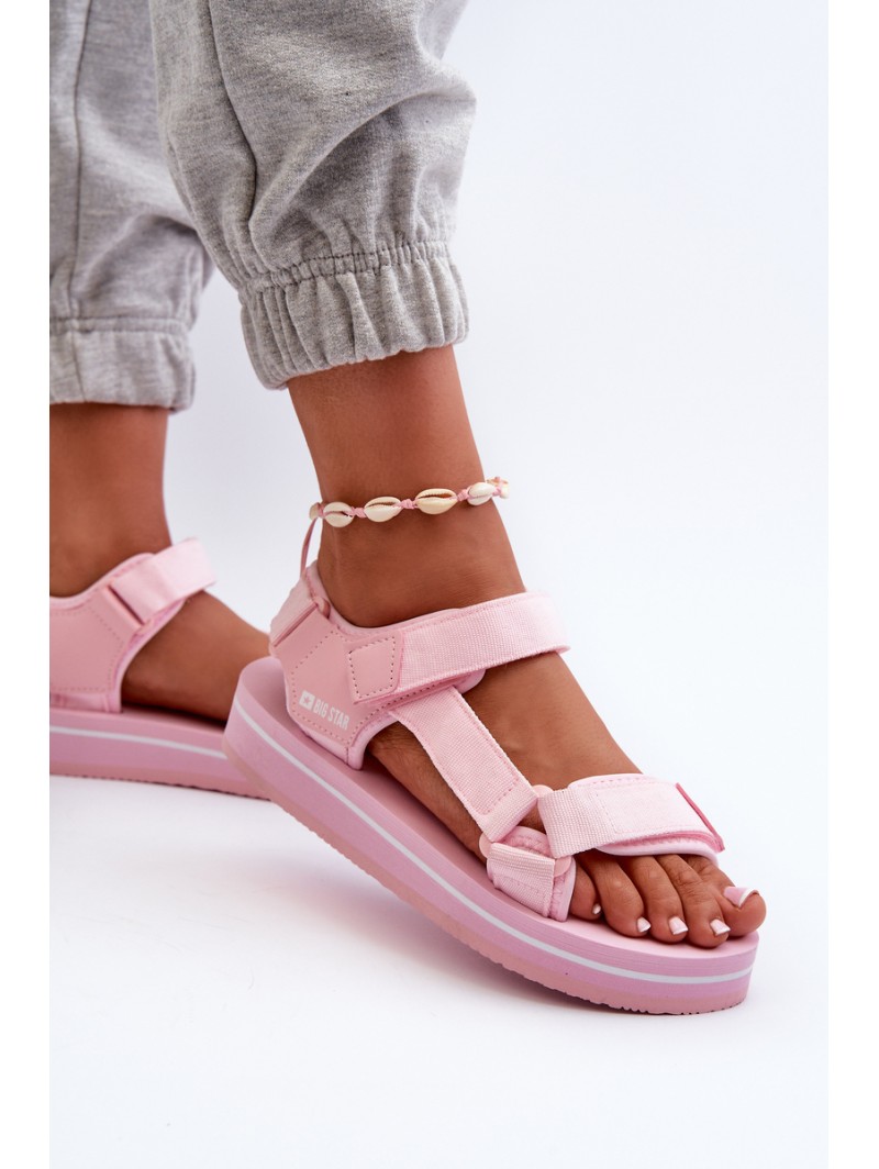 Women's Platform Sandals Big Star NN274A533 Pink