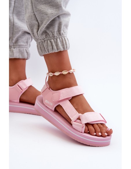 Women's Platform Sandals Big Star NN274A533 Pink