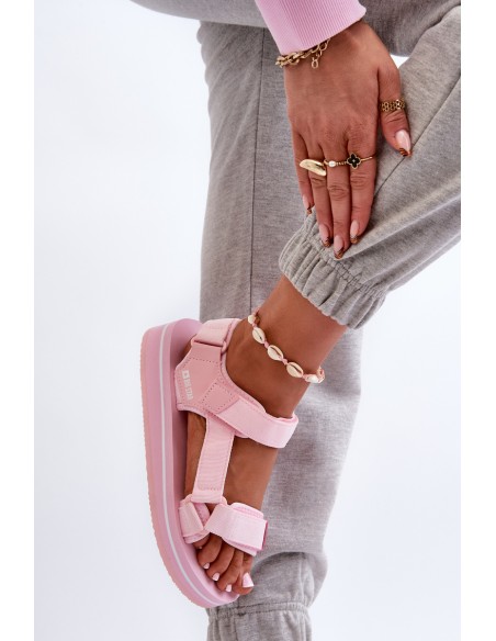 Women's Platform Sandals Big Star NN274A533 Pink