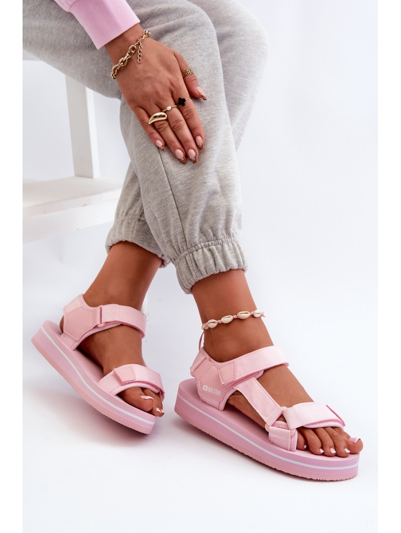 Women's Platform Sandals Big Star NN274A533 Pink
